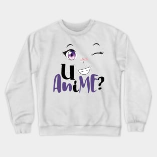 Cute anime girl design Crewneck Sweatshirt